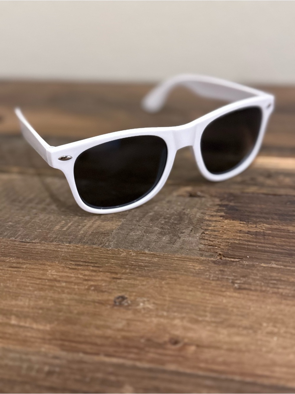 Classic White Wayfarer Sunglasses - Women's Accessories